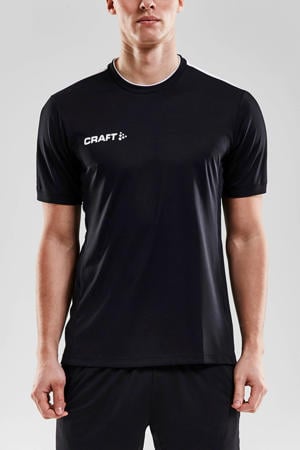Senior  sport T-shirt zwart/wit