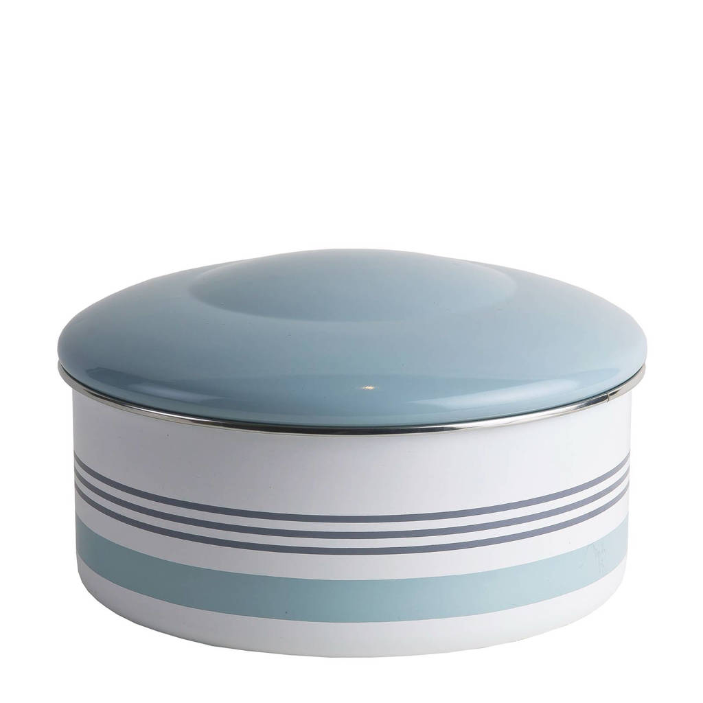 Jamie Oliver voorraadblik (Ø22,5 cm), Wit/blauw