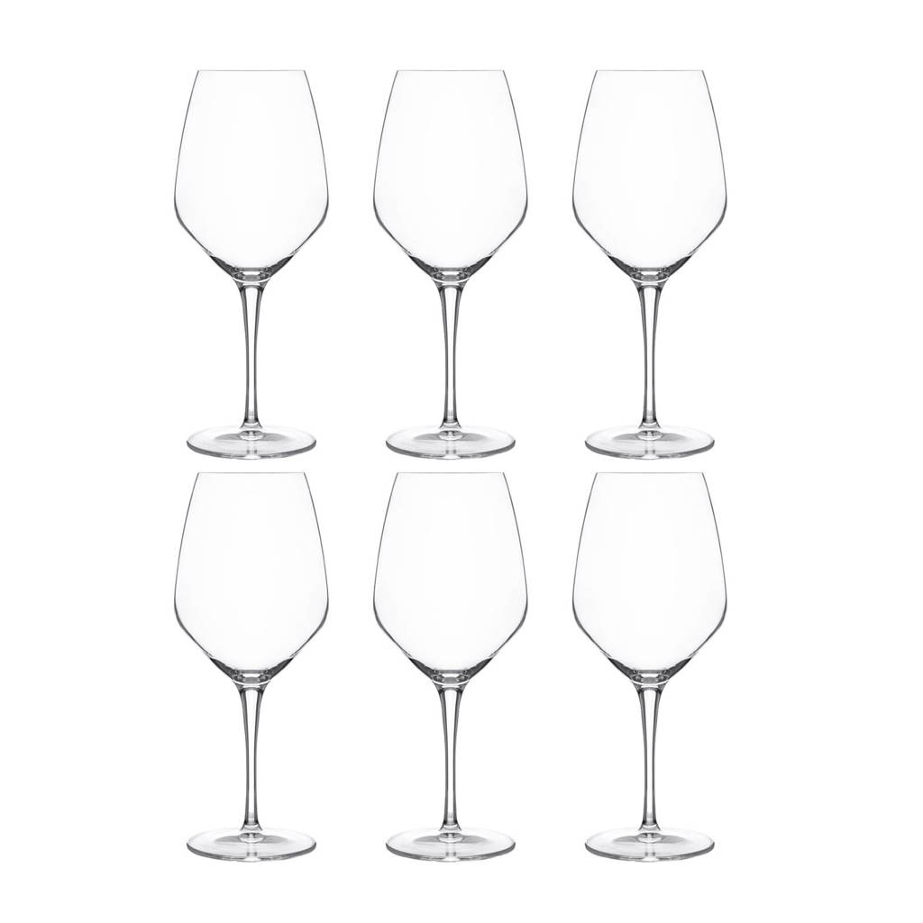 Luigi Bormioli Atelier rode wijnglas (Ø10,1 cm) (set van 6), Transparant