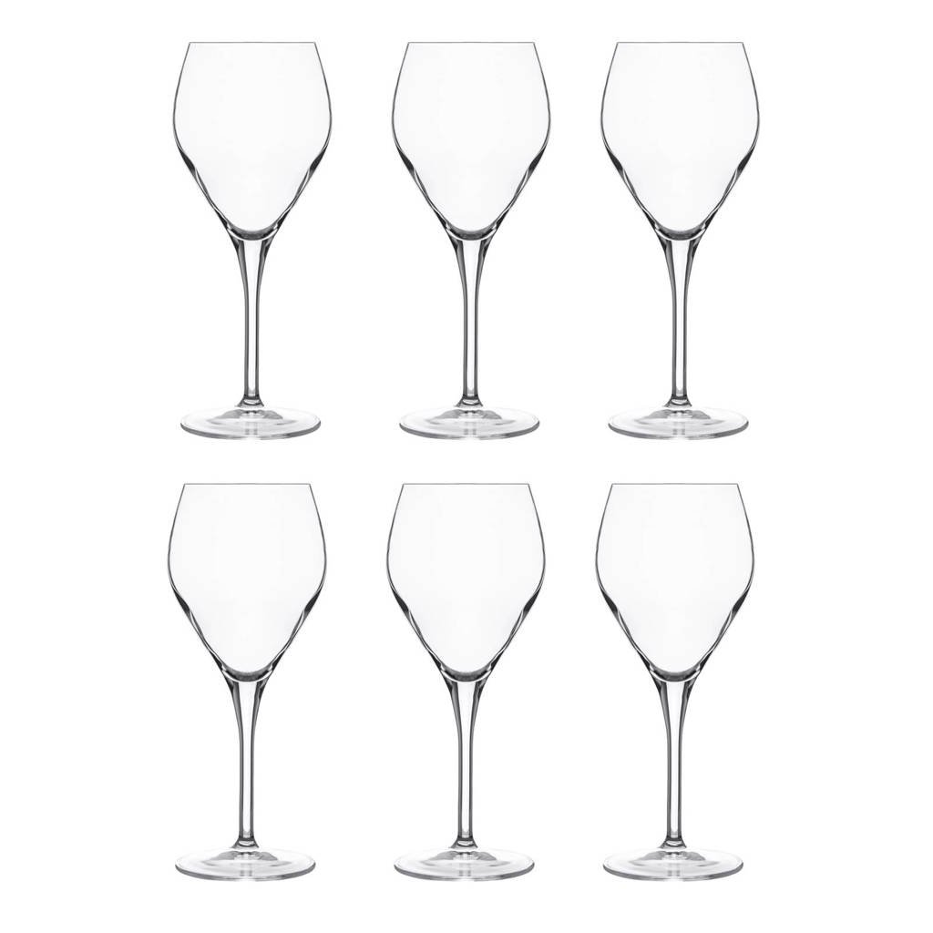 Luigi Bormioli Atelier witte wijnglas (Ø8,5 cm) (set van 6), Transparant