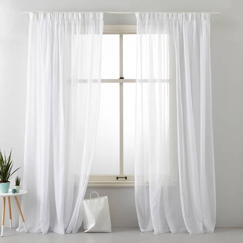 Wehkamp NOUS Living vitrage gordijn kant en klaar Turijn (per stuk) (450 x 315 cm)* aanbieding