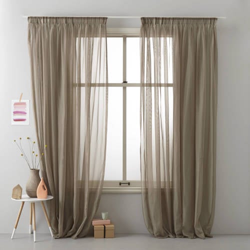 Wehkamp NOUS Living vitrage gordijn kant en klaar Turijn (per stuk) (150 x 315 cm)* aanbieding