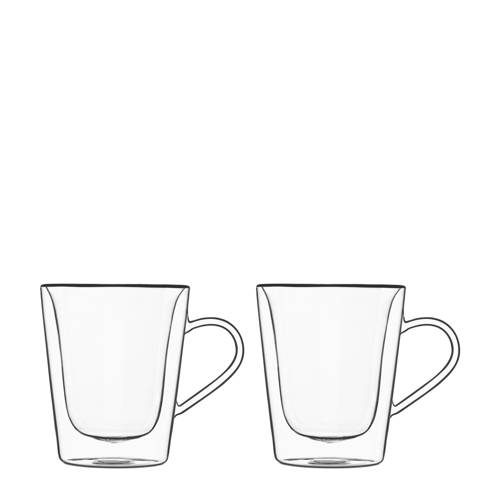 Luigi Bormioli Thermic Koffieglas O83 Cm Set Van 2 luigi bormioli kopen in de aanbieding