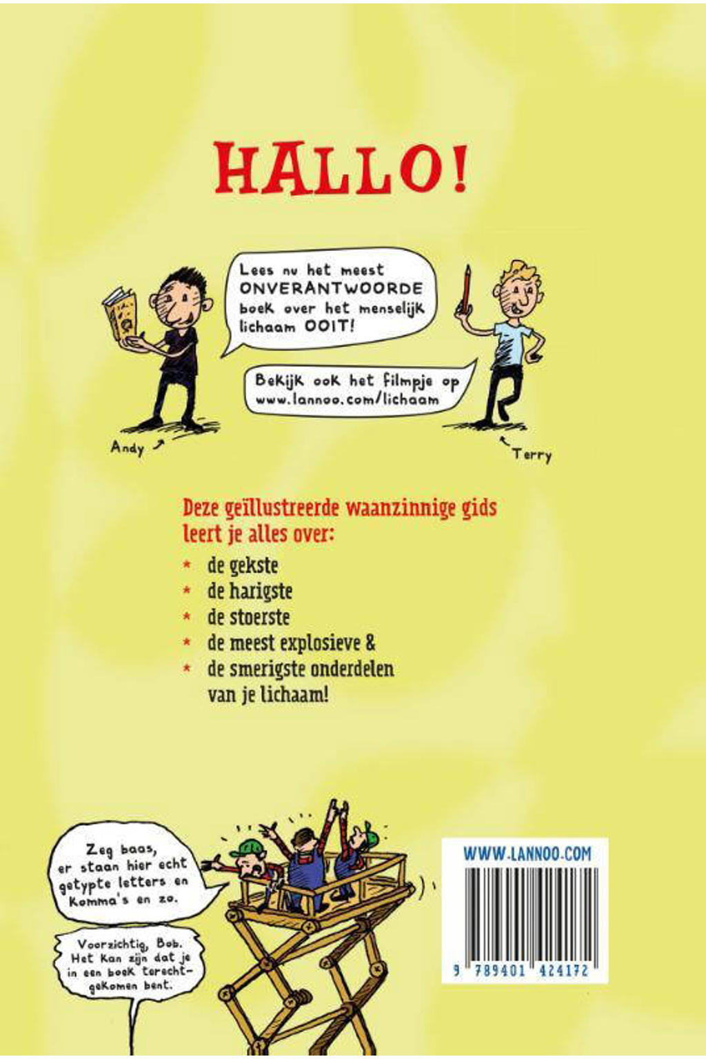 Andy Griffiths en Terry Denton Het waanzinnige boek over je lichaam wehkamp