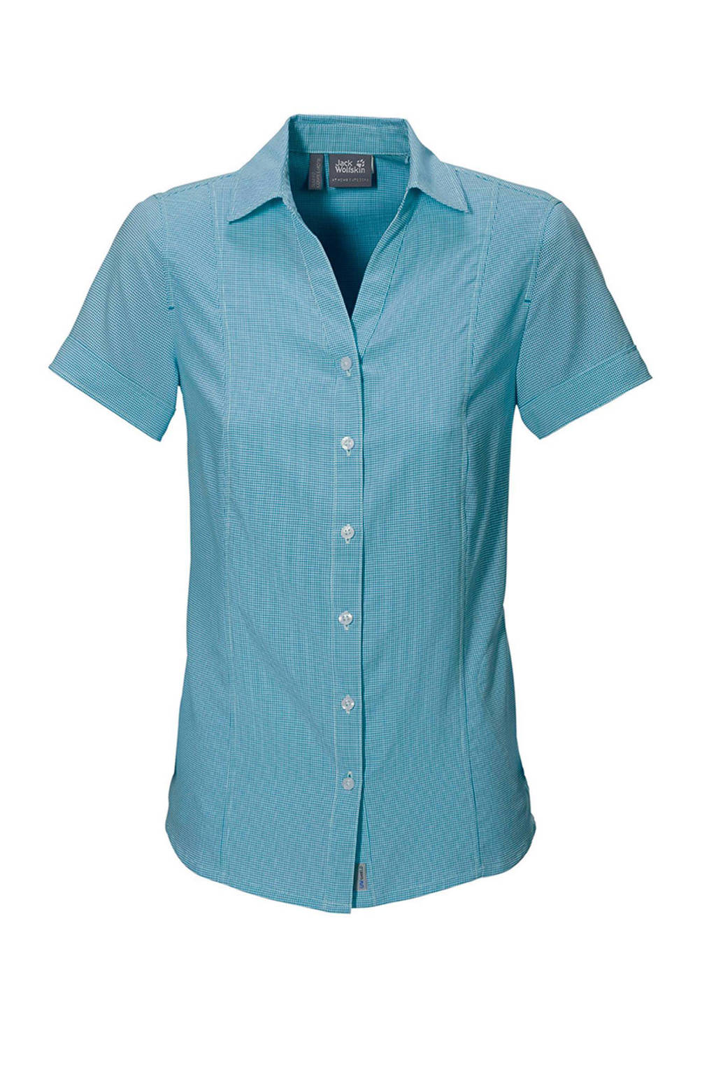 Jack Wolfskin outdoor blouse Kepler, Moroccan Blue Checks