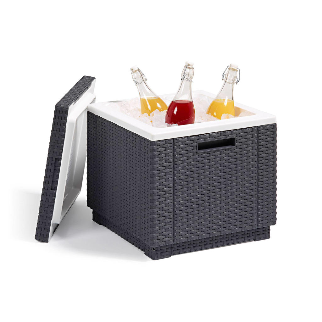 Allibert bijzettafel/koelbox Cube (42x42 cm)