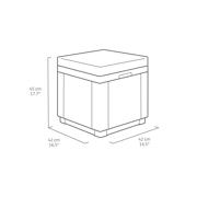 thumbnail: Allibert Cube hocker met opbergruimte (42x42 cm)