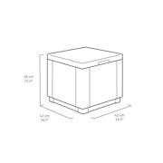 thumbnail: Allibert Cube hocker met opbergruimte (42x42 cm)