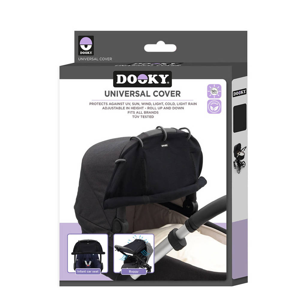 Dooky Uni Cover beschermdoek zwart | wehkamp