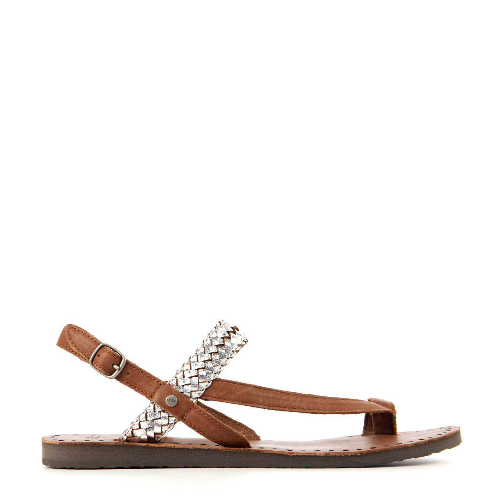 UGG leren teensandalen | wehkamp