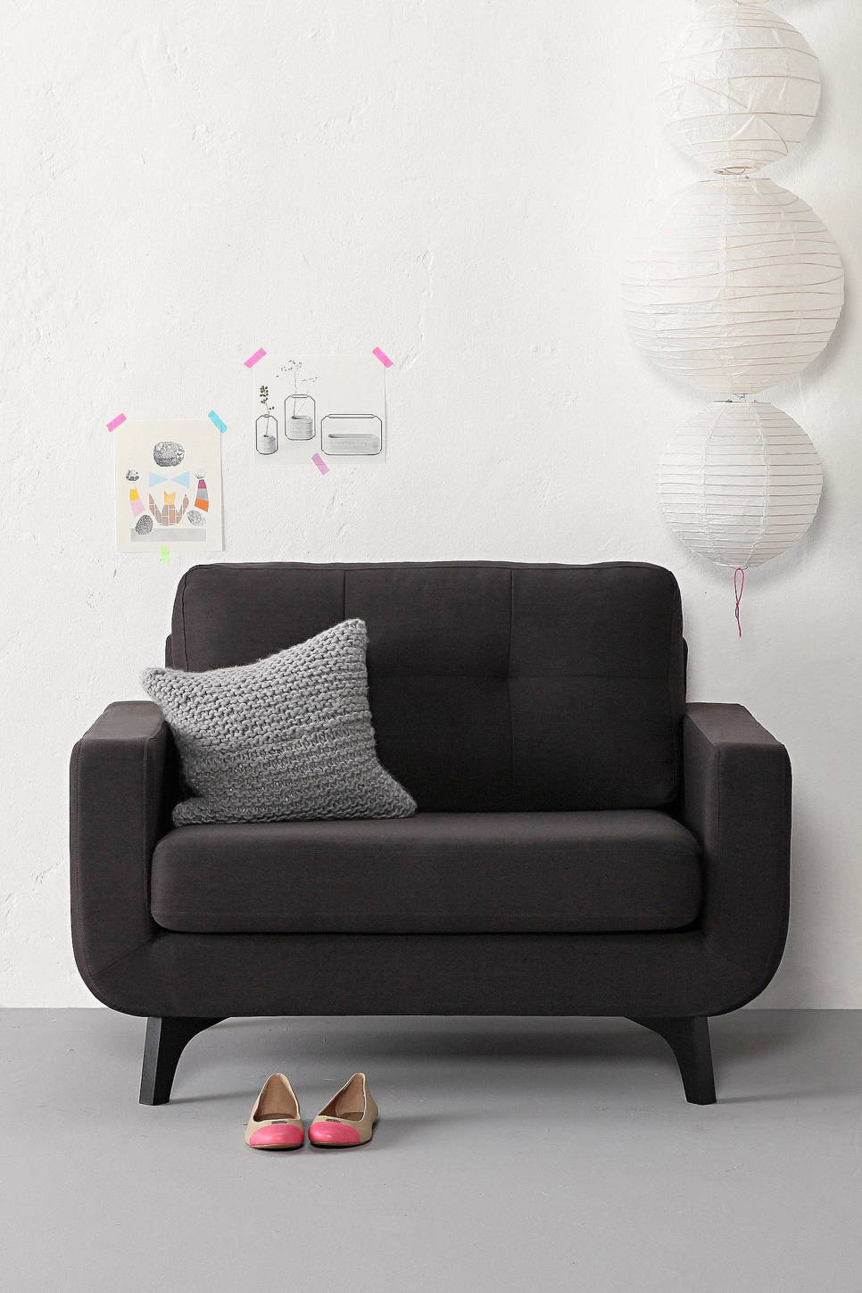 whkmp's own loveseat Palermo, Antraciet