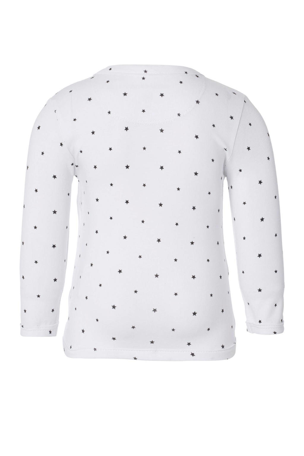 Noppies Uniseks Babyshirt Met Lange Mouwen - Wikkelhals Met Drukknopen - Zacht Materiaal - Maat 74 Cm