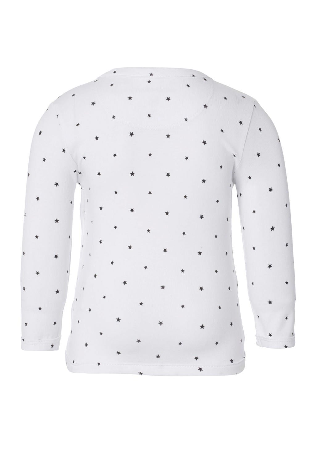 Noppies Uniseks Babyshirt Met Lange Mouwen - Wikkelhals Met Drukknopen - Zacht Materiaal - Maat 74 Cm