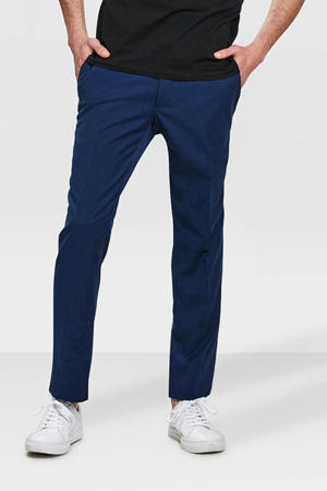 slim fit pantalon blauw