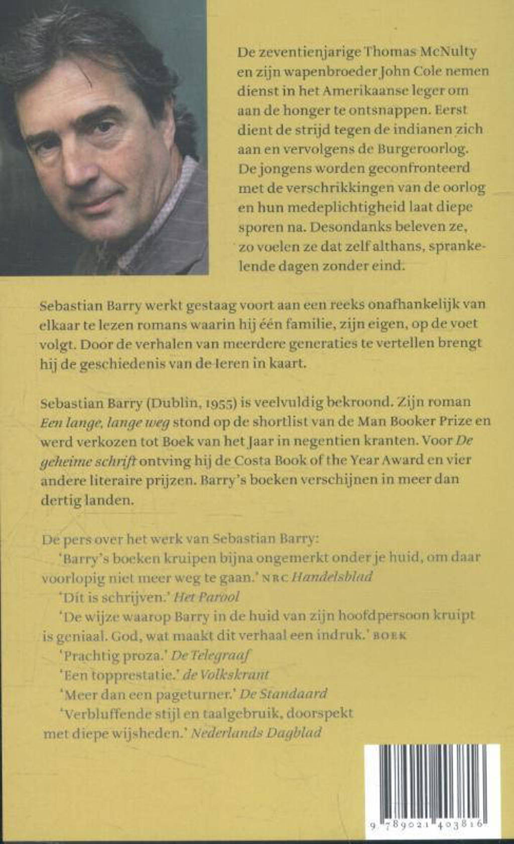 Sebastian Barry Dagen zonder eind wehkamp