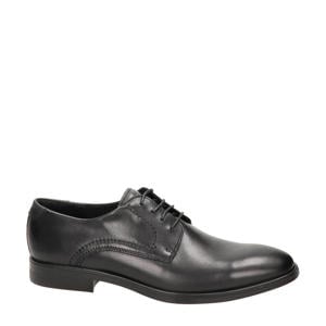 Melbourne leren veterschoenen zwart