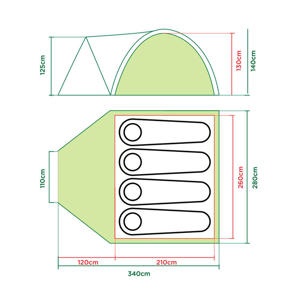 Coleman Darwin 3 Plus - 3 persoons koepeltent