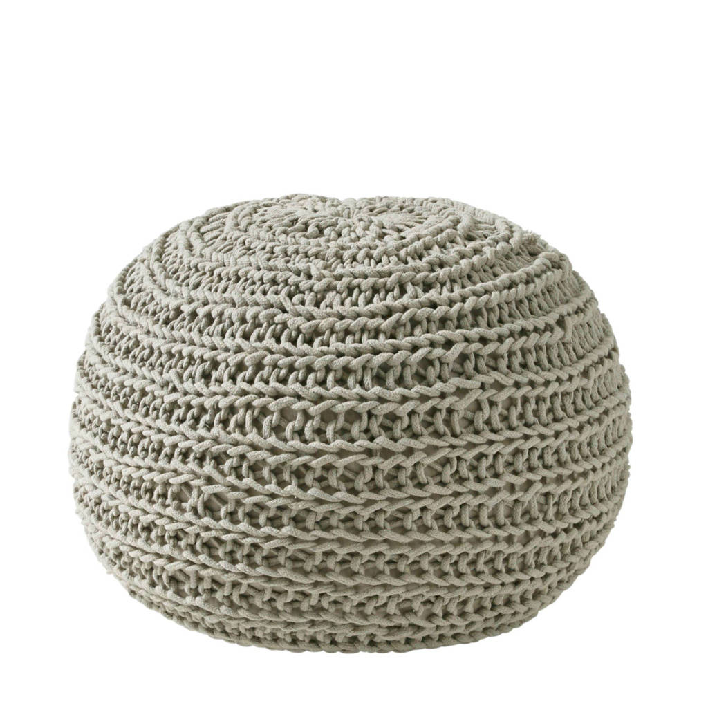 OVERSEAS poef (50x30 cm), Taupe