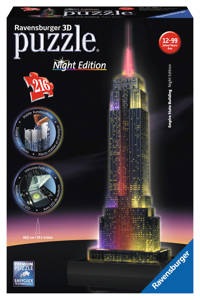 Ravensburger Empire State Building nachteditie  3D puzzel 216 stukjes