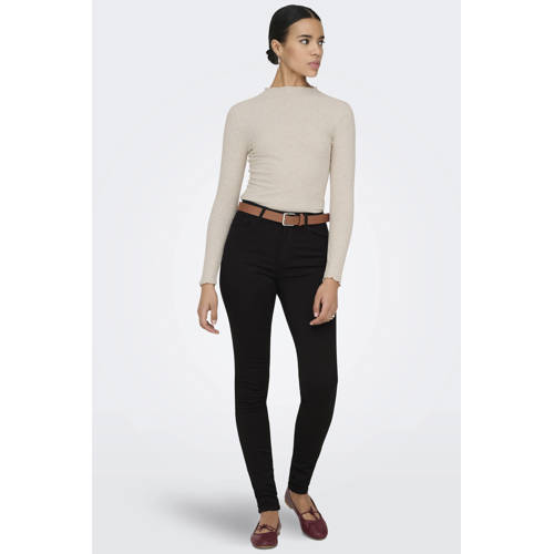 ONLY high waist skinny jeans ONLROYAL black regular afbeelding
