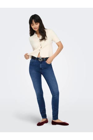 high waist skinny jeans ONLROYAL medium blue denim regular