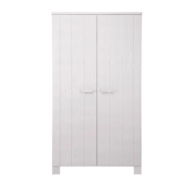 Tot ziens Bekwaamheid blozen Woood 2-deurs kledingkast wit Robin | wehkamp