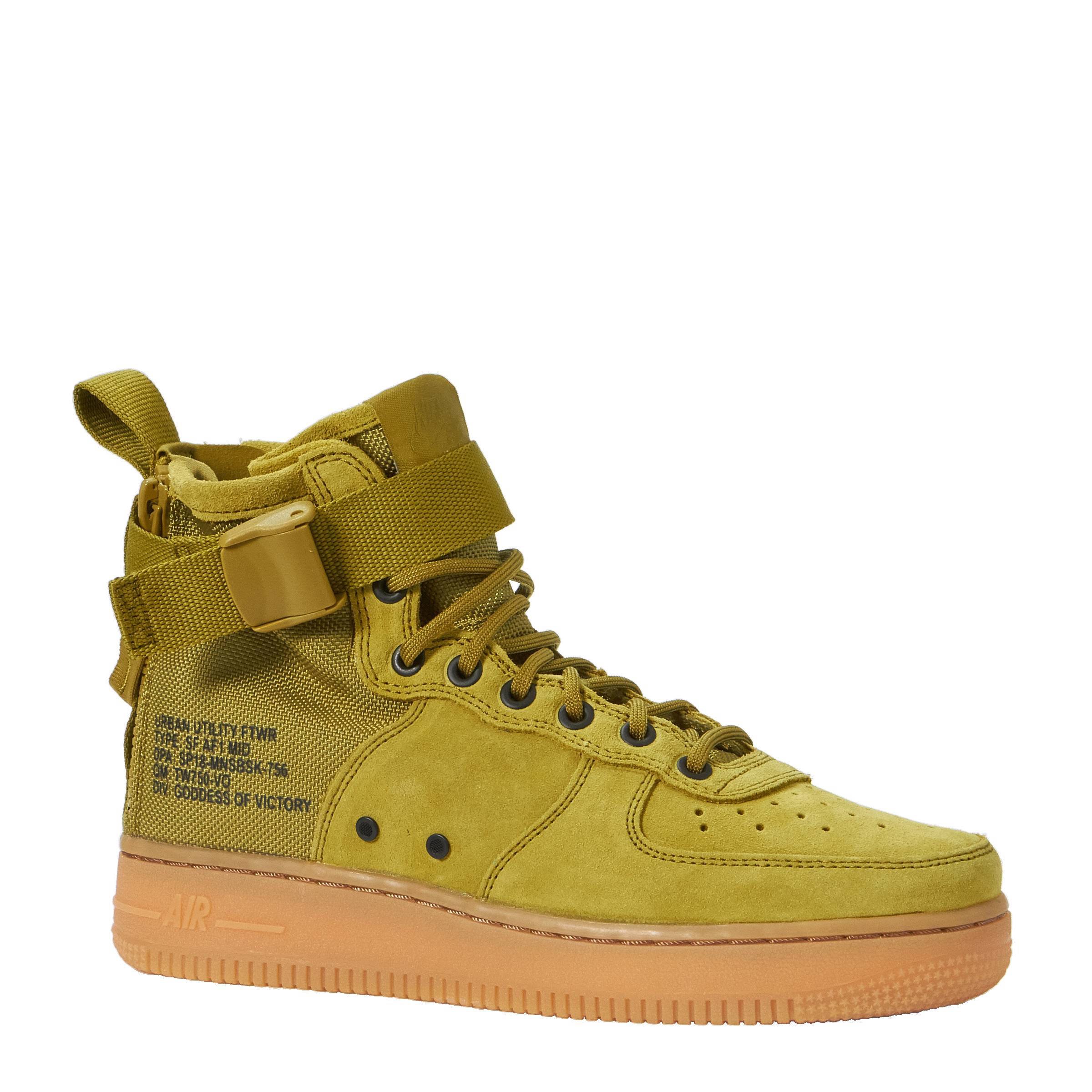 nike air force 1 heren bruin
