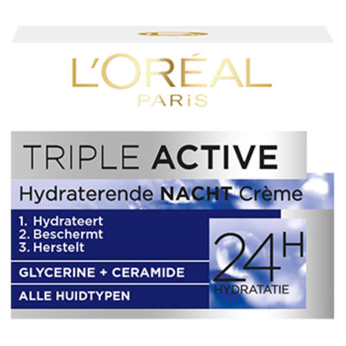 L'Oréal Paris Skin Expert Triple Active nachtcrème - 50 ml