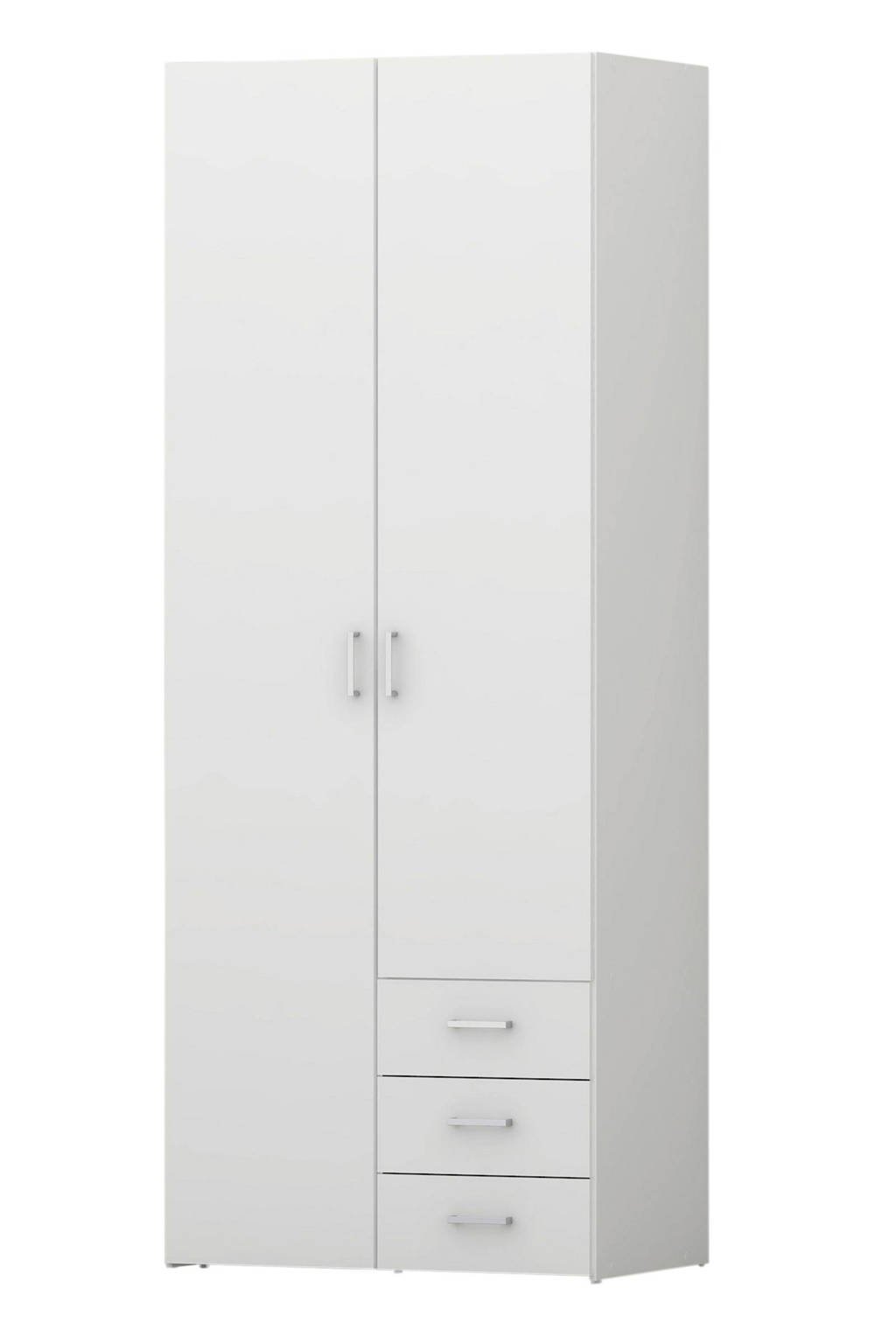 W 2-deurs kledingkast Space, Wit