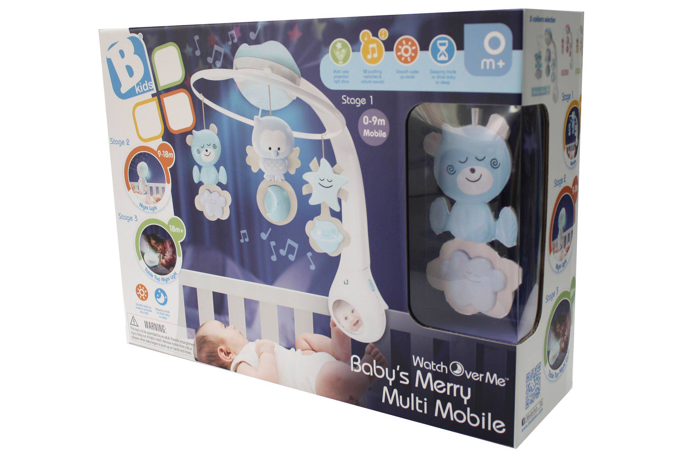Infantino muziekmobiel met projector | wehkamp B Kids Pink 3 in 1 Muziekmobiel & Projector | MamaLoes