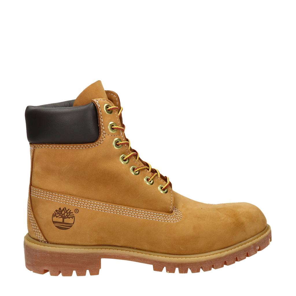 Camelkleurige heren Timberland Premium 6-Inch nubuck veterboots