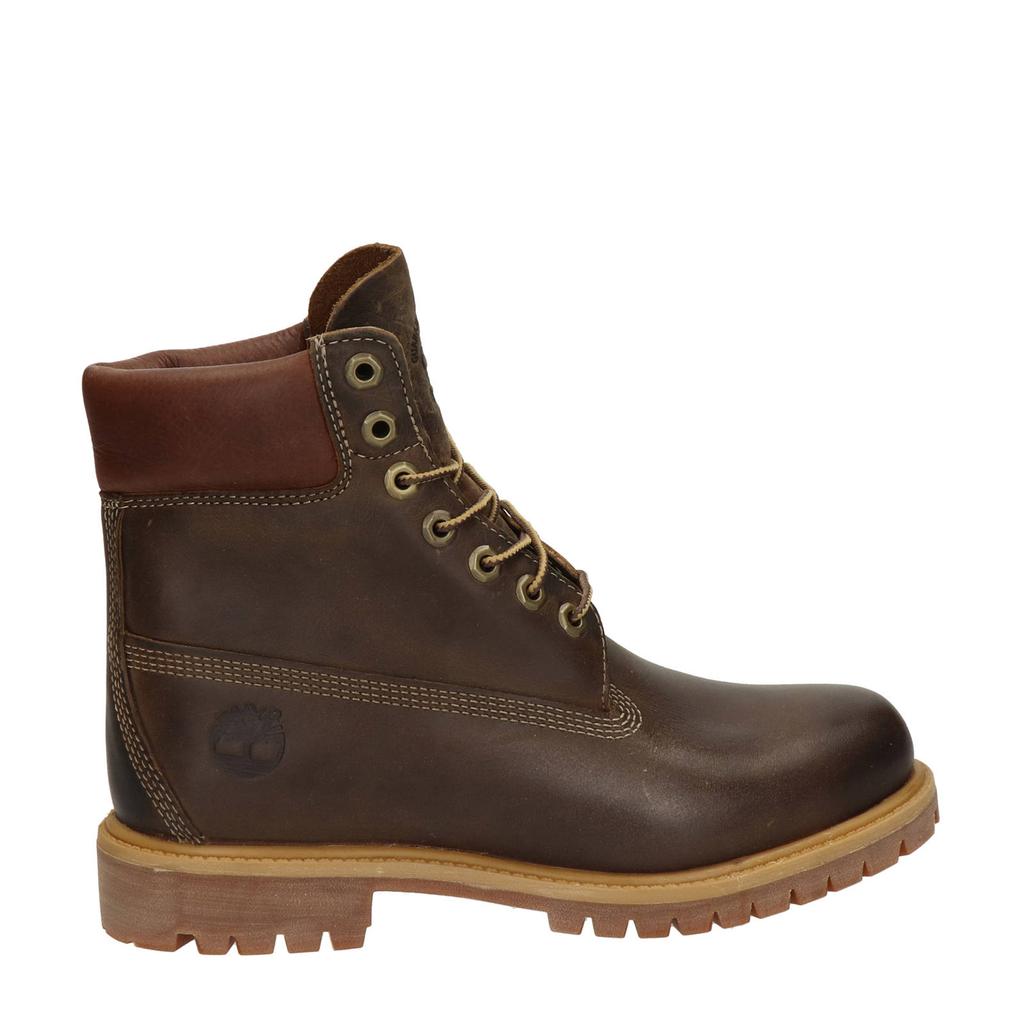 Donkerblauwe heren Timberland Anniversary leren veterboots van leer/voering: leer met effen