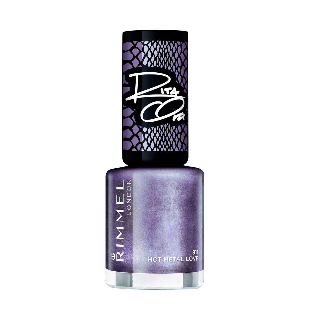 Rimmel London 60 seconds supershine nailpolish by Rita - 811 Hot Metal Love, 811 Hot Metal Love