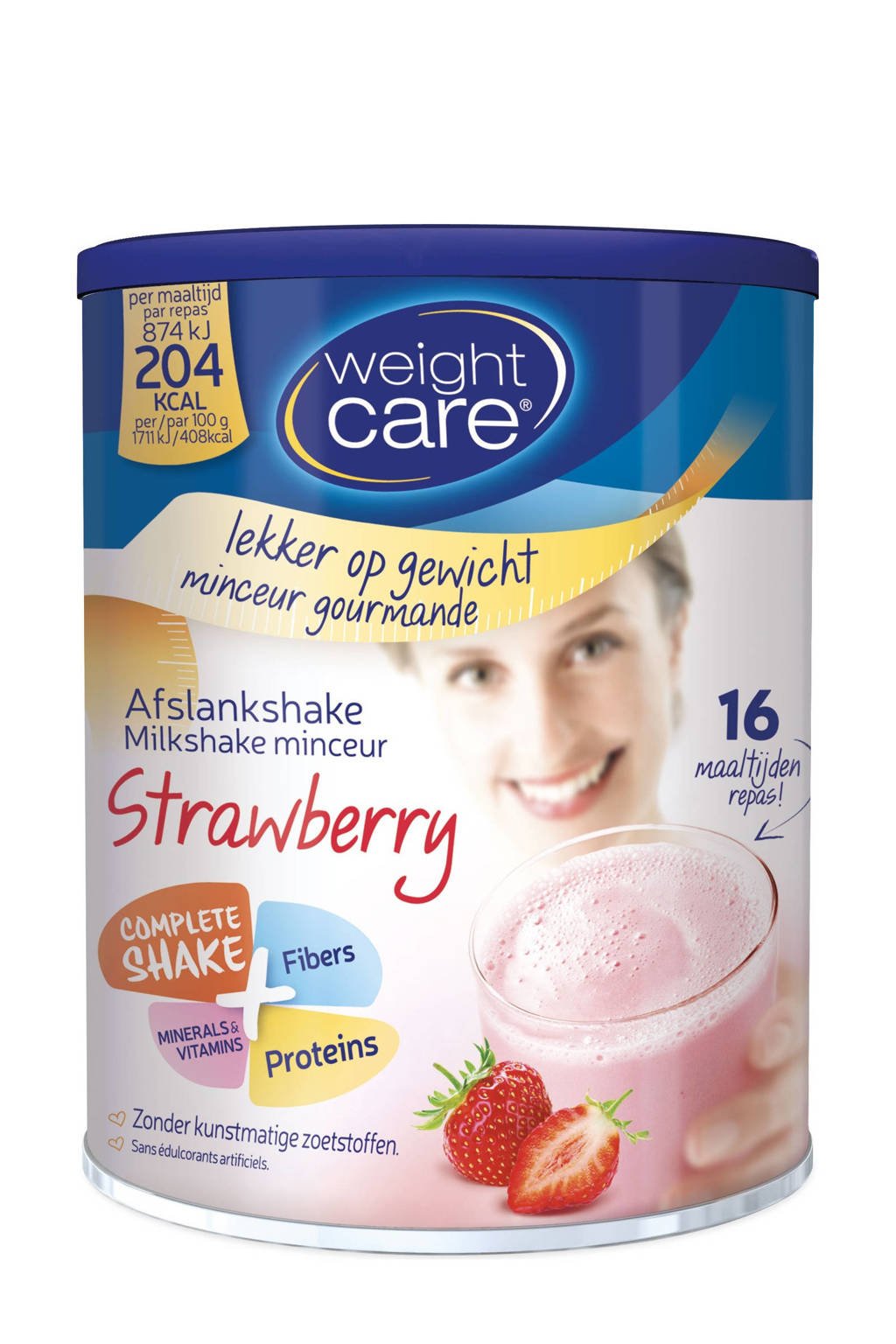 Weight Care Maaltijd+ aardbei - 1 blik 436 gram