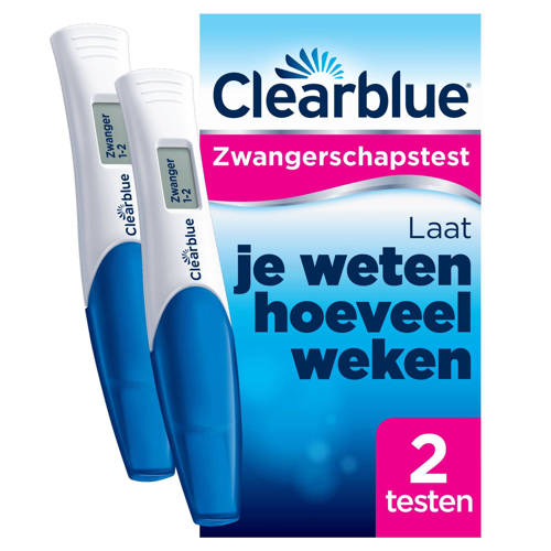 Clearblue Digitale Zwangerschapstest Met Conceptie Indicator 2 Stuks clearblue kopen in de aanbieding Clearblue Digitale Zwangerschapstest Met Conceptie Indicator 2 Stuks clearblue kopen in de aanbieding