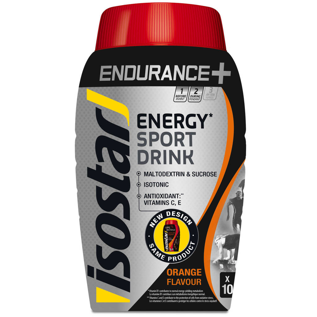 Isostar Endurance+ Energy poeder orange - 1 blik 790 gram