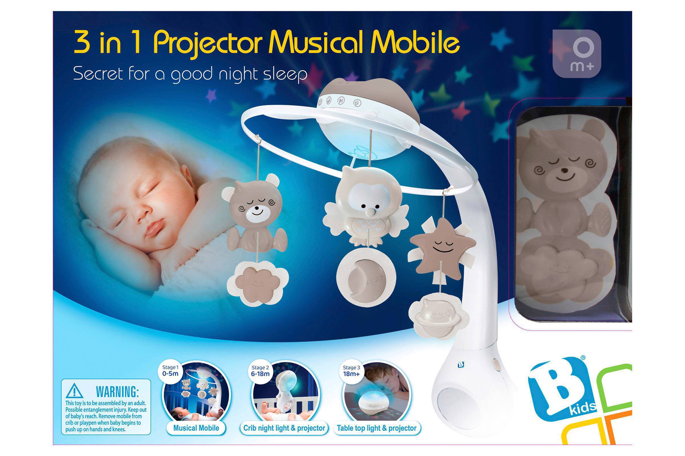 Infantino 3 fasen Projector met muziekmobiel, beige | wehkamp Infantino baby stuur | wehkamp