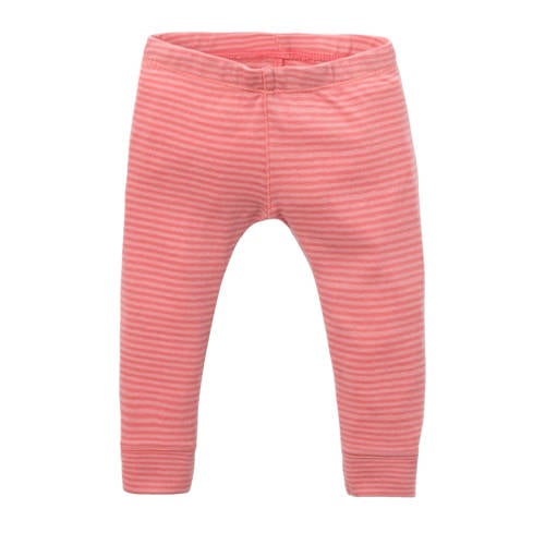 IMPS&ELFS baby gestreepte legging van katoen roze afbeelding