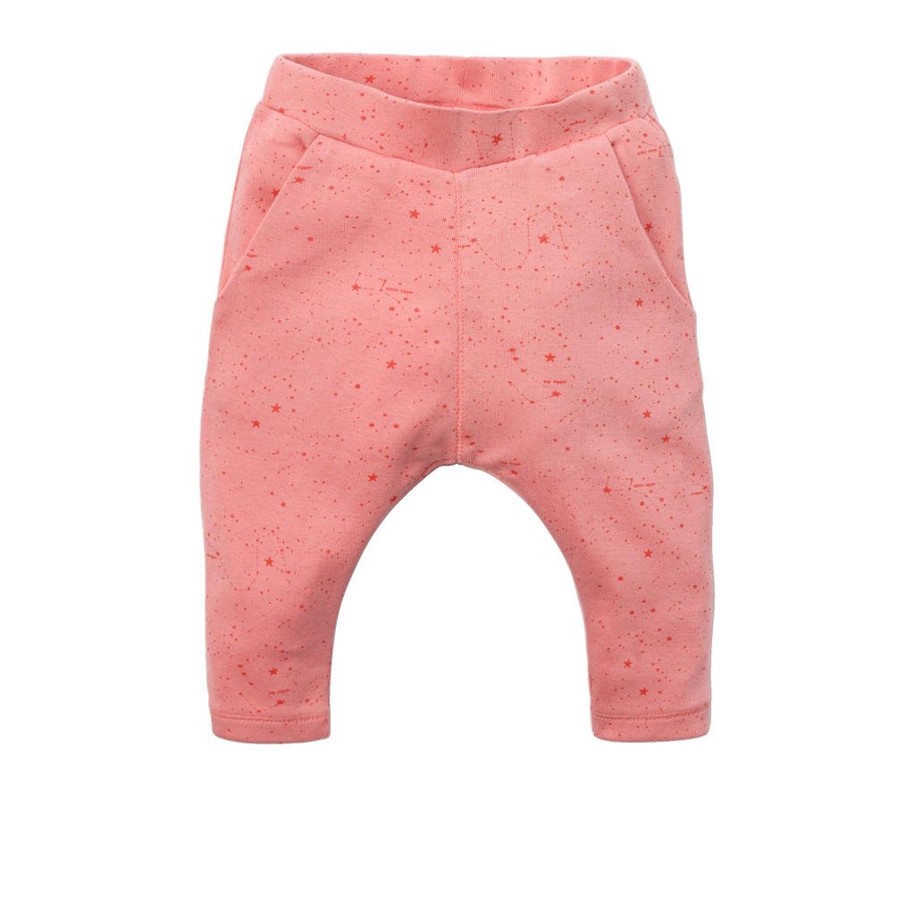 Roze meisjes IMPS&ELFS newborn baby broek van biologisch katoen met regular waist