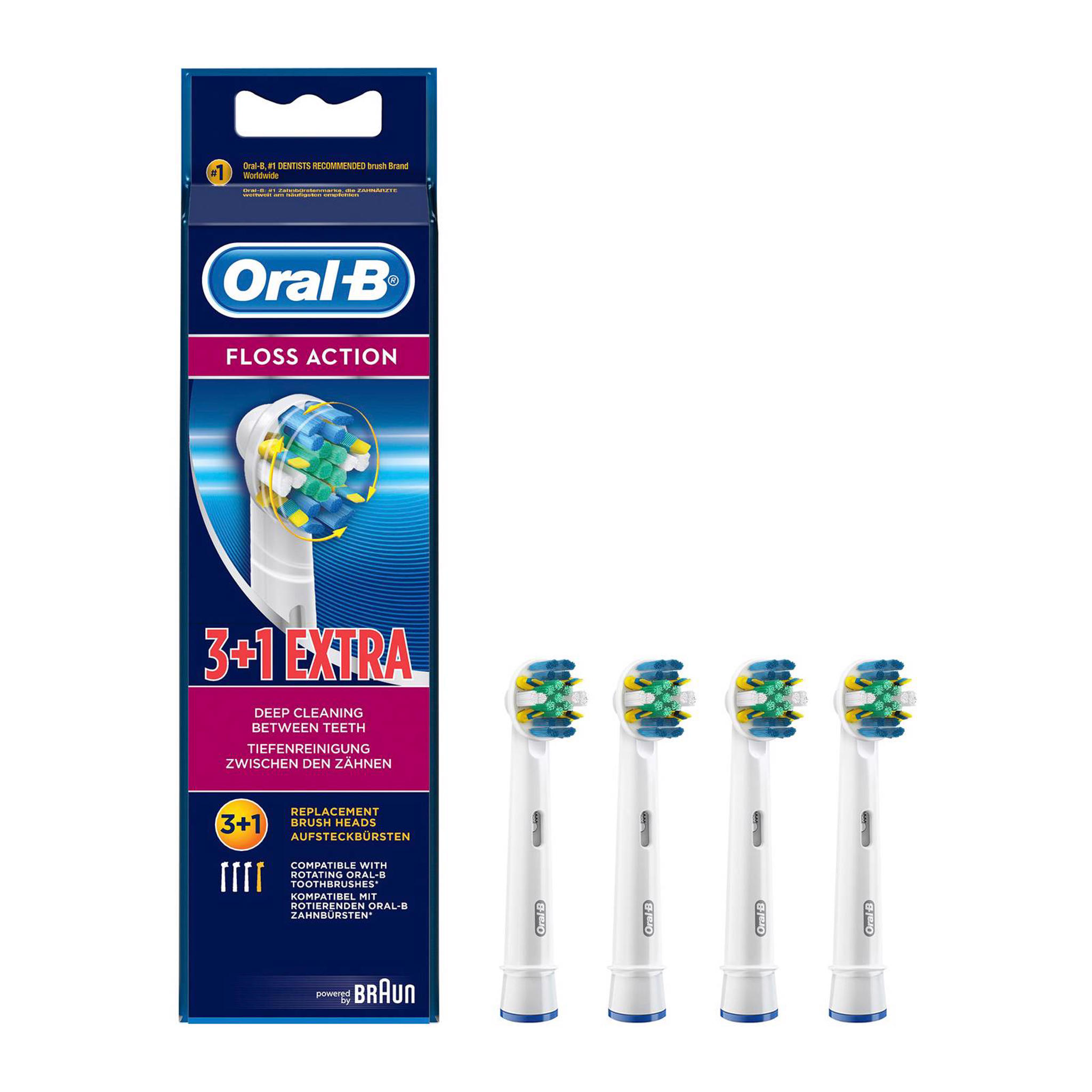 OralB Floss Action opzetborstels 4 stuks wehkamp