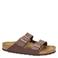 Birkenstock slippers bruin