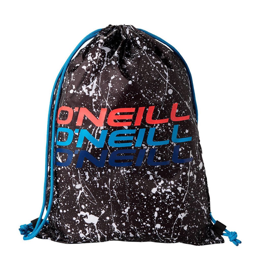 O'Neill BM Graphic Gym aansnoer rugzak, 9910 Black AOP W/ White
