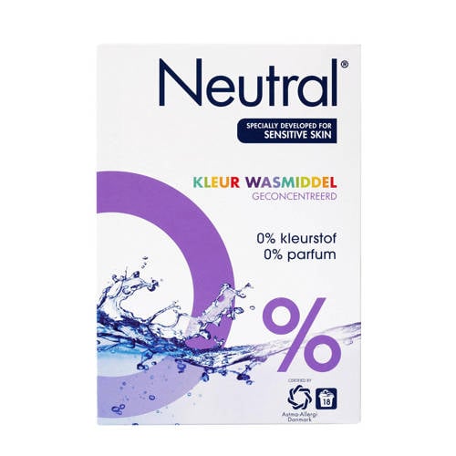 Neutral Wasmiddel Kleur 18 Wasbeurten Poeder Parfumvrij neutral kopen in de aanbieding Neutral Wasmiddel Kleur 18 Wasbeurten Poeder Parfumvrij neutral kopen in de aanbieding