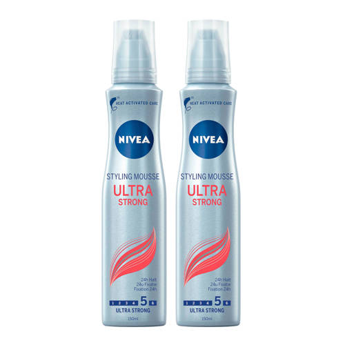 Nivea Ultra Strong Haarmousse 2 Stuks nivea kopen in de aanbieding