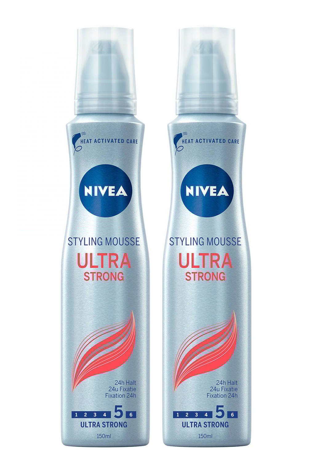 NIVEA Ultra Strong haarmousse (2 stuks)