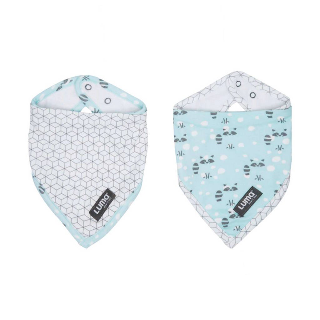 Luma bandana slab racoon mint 2 stuks, Racoon Mint