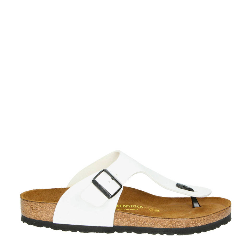 Birkenstock slippers, Wit/zwart