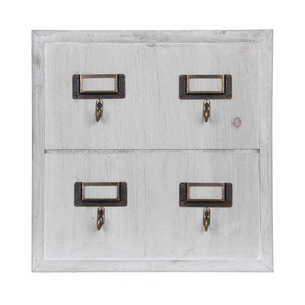 Mica Decorations wandhaken (M), Wit