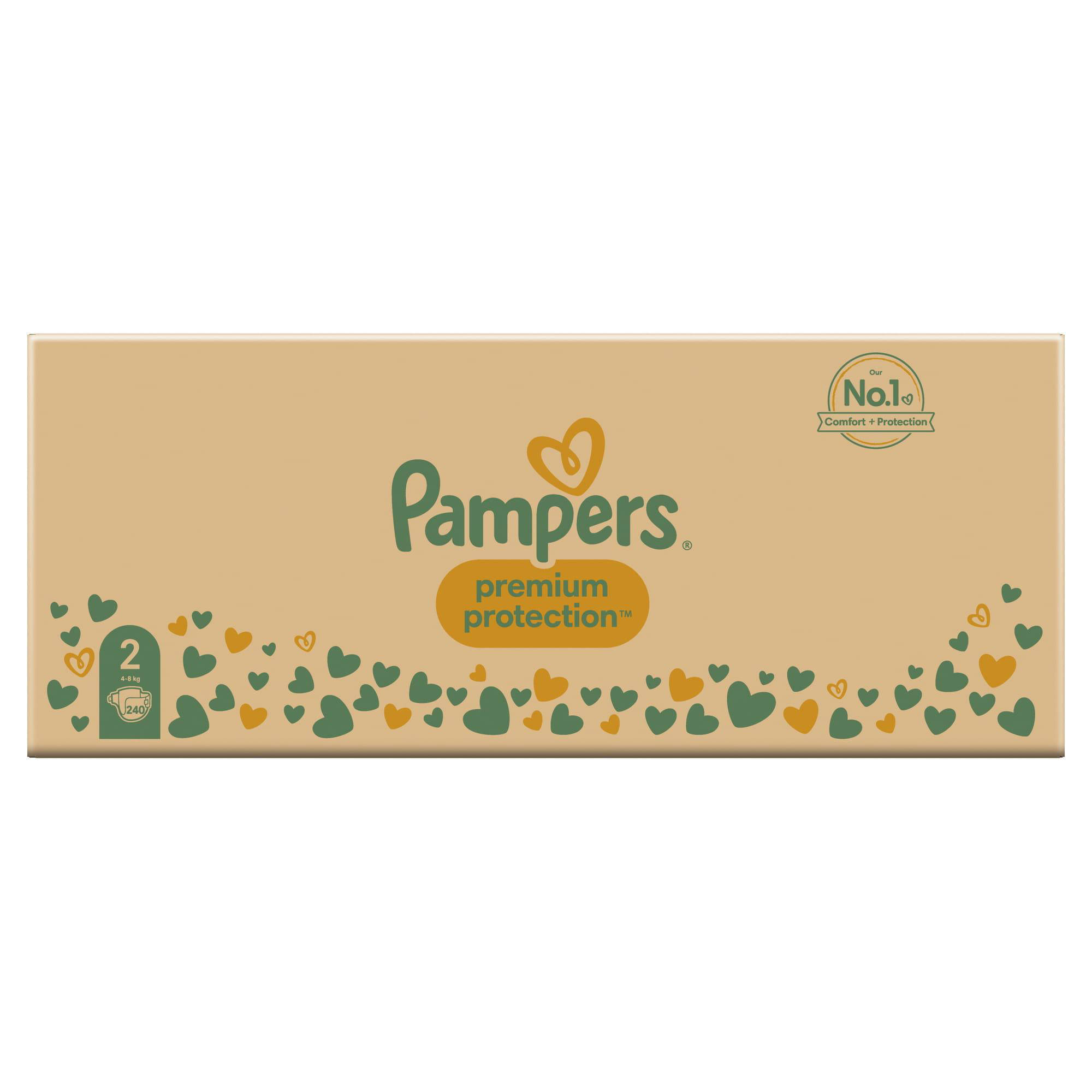 Pampers Premium Protection Maat 2 (4kg-8kg) 240 Luiers | wehkamp