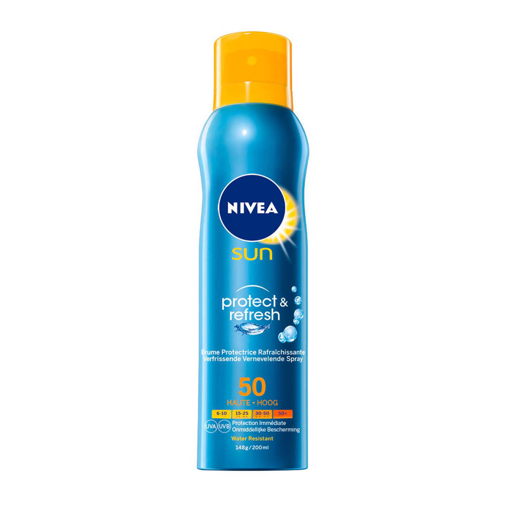 NIVEA SUN Protect & Refresh zonnebrand mist SPF 50+ - 200 ml